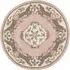Shensi Aubusson Round Rug - Pink, Wool