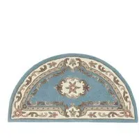 Shensi Aubusson Rug - Blue, Wool