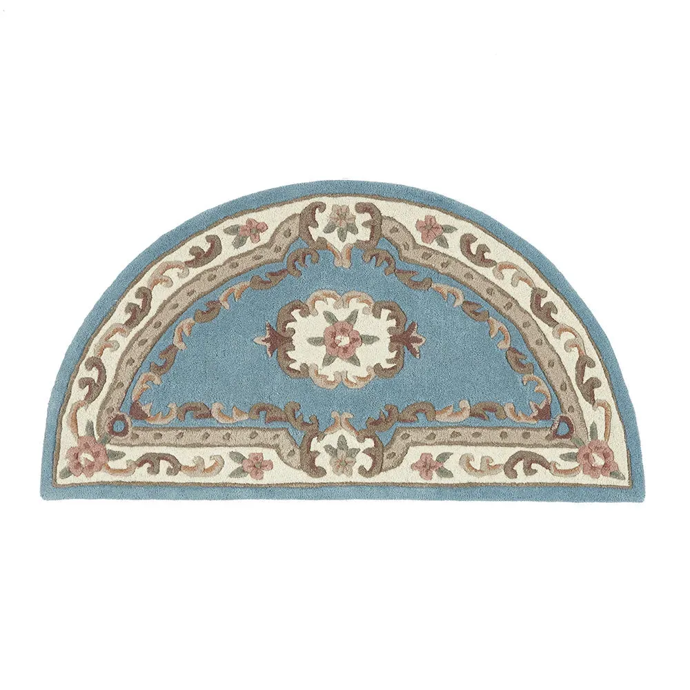 Shensi Aubusson Rug - Blue, Wool