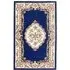 Shensi Aubusson Rug - Navy Blue, Wool