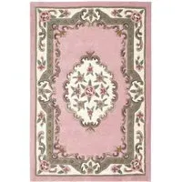 Shensi Aubusson Rug - Pink, Wool
