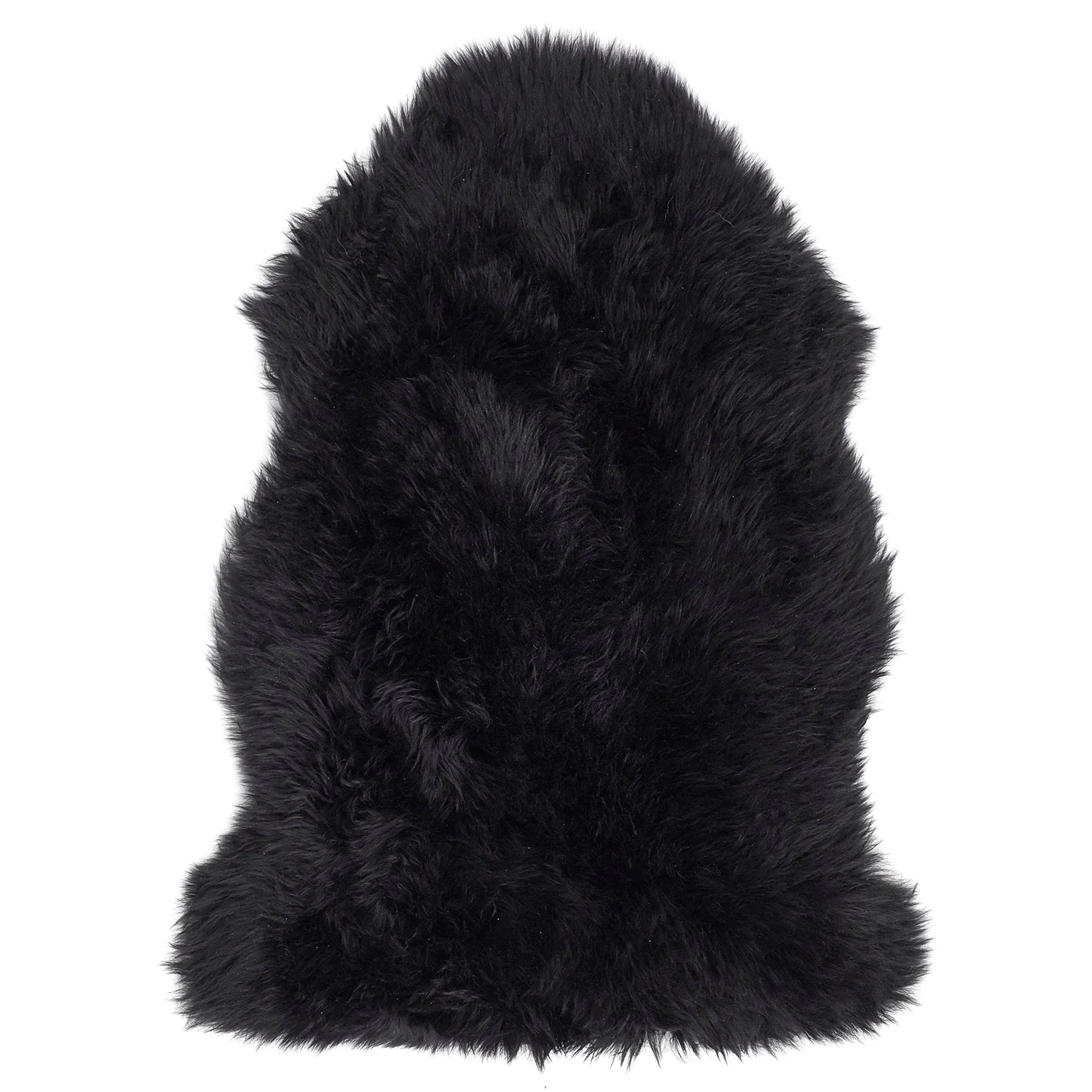 Single Sheepskin Rug - Black
