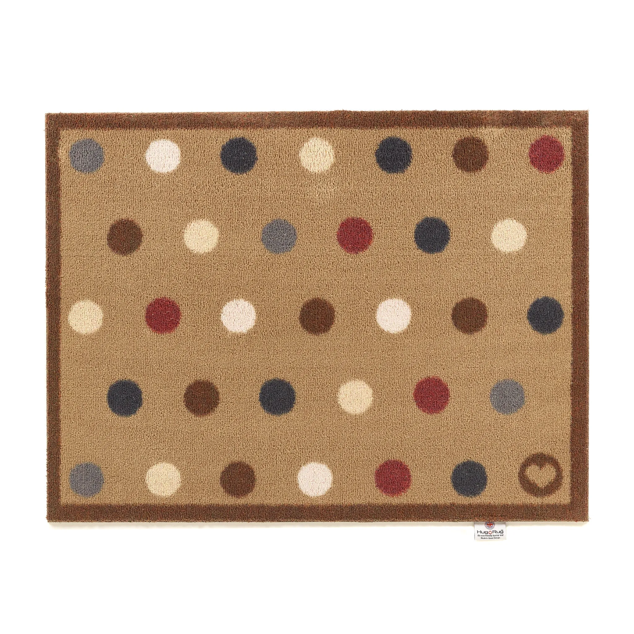 Spot 10 Washable Doormat - Brown image