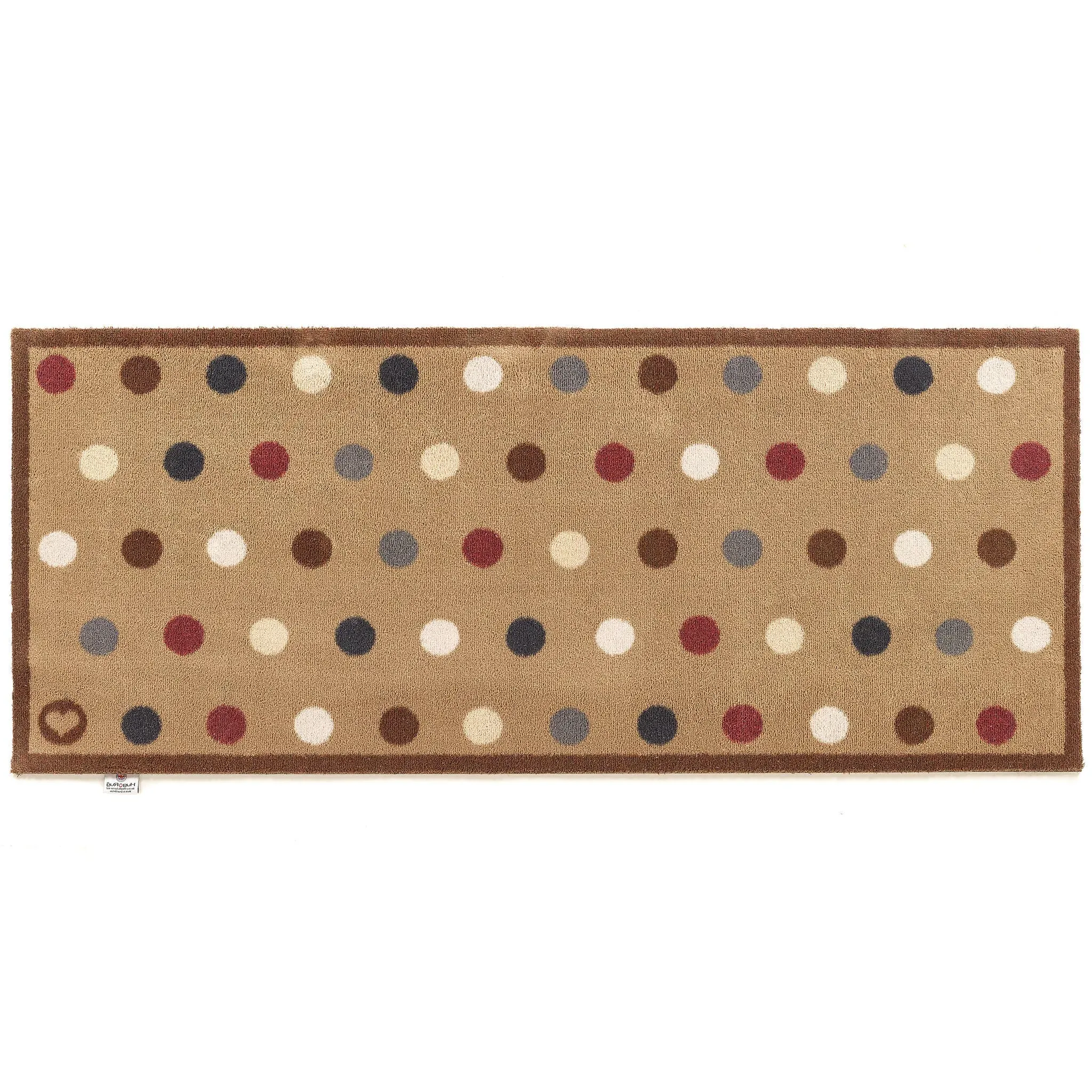 Spot 10 Washable Runner - Brown