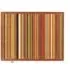 Stripe 70 Washable Doormat - Red/Brown
