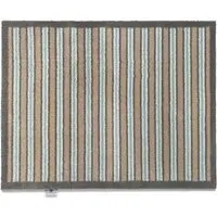 Stripe 83 Washable Doormat - Beige/Blue