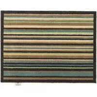 Stripe 84 Washable Doormat - Blue/Green