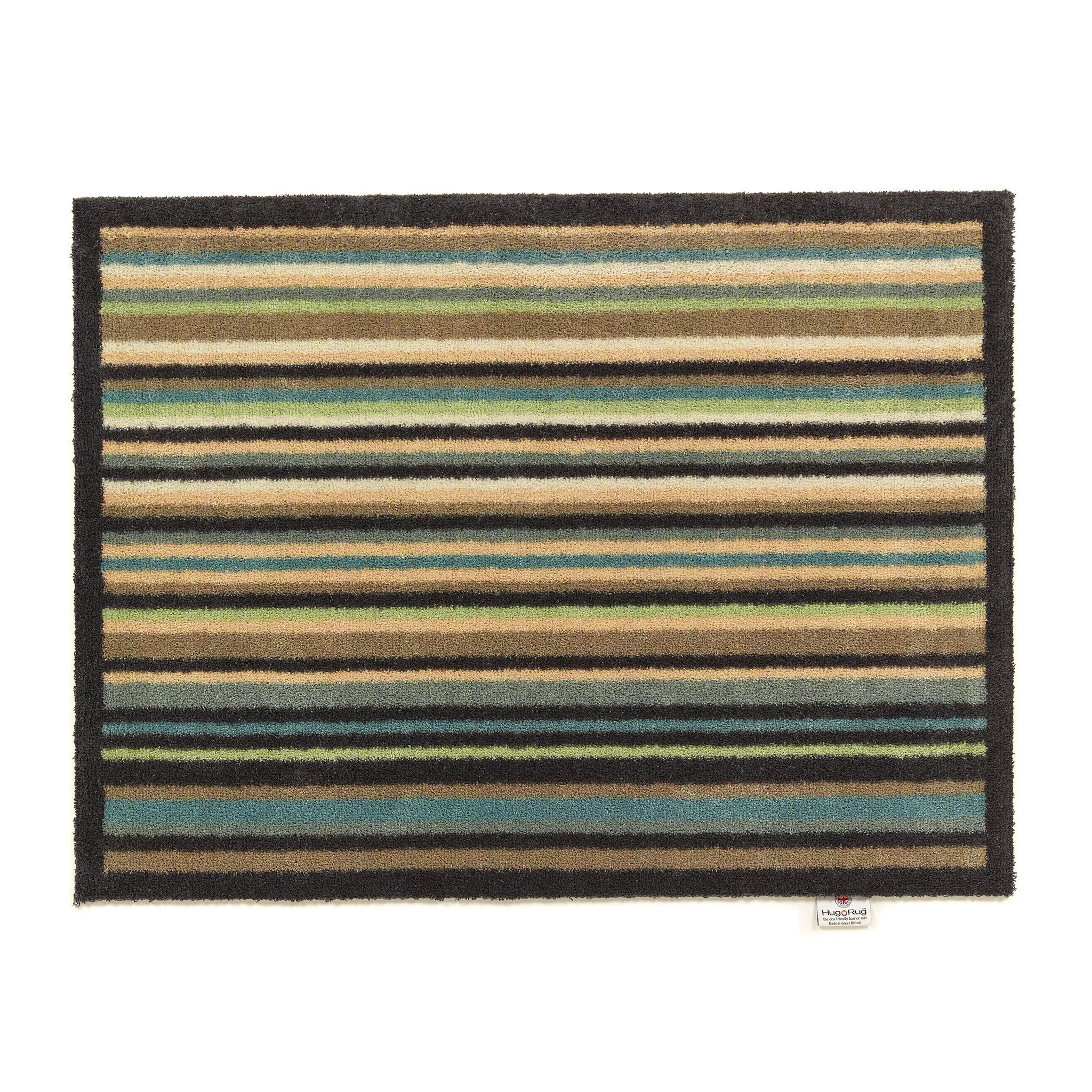 Stripe 84 Washable Doormat - Blue/Green image