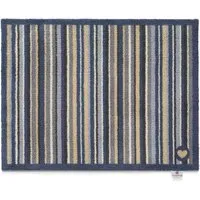 Stripe 88 Washable Doormat - Blue/Grey