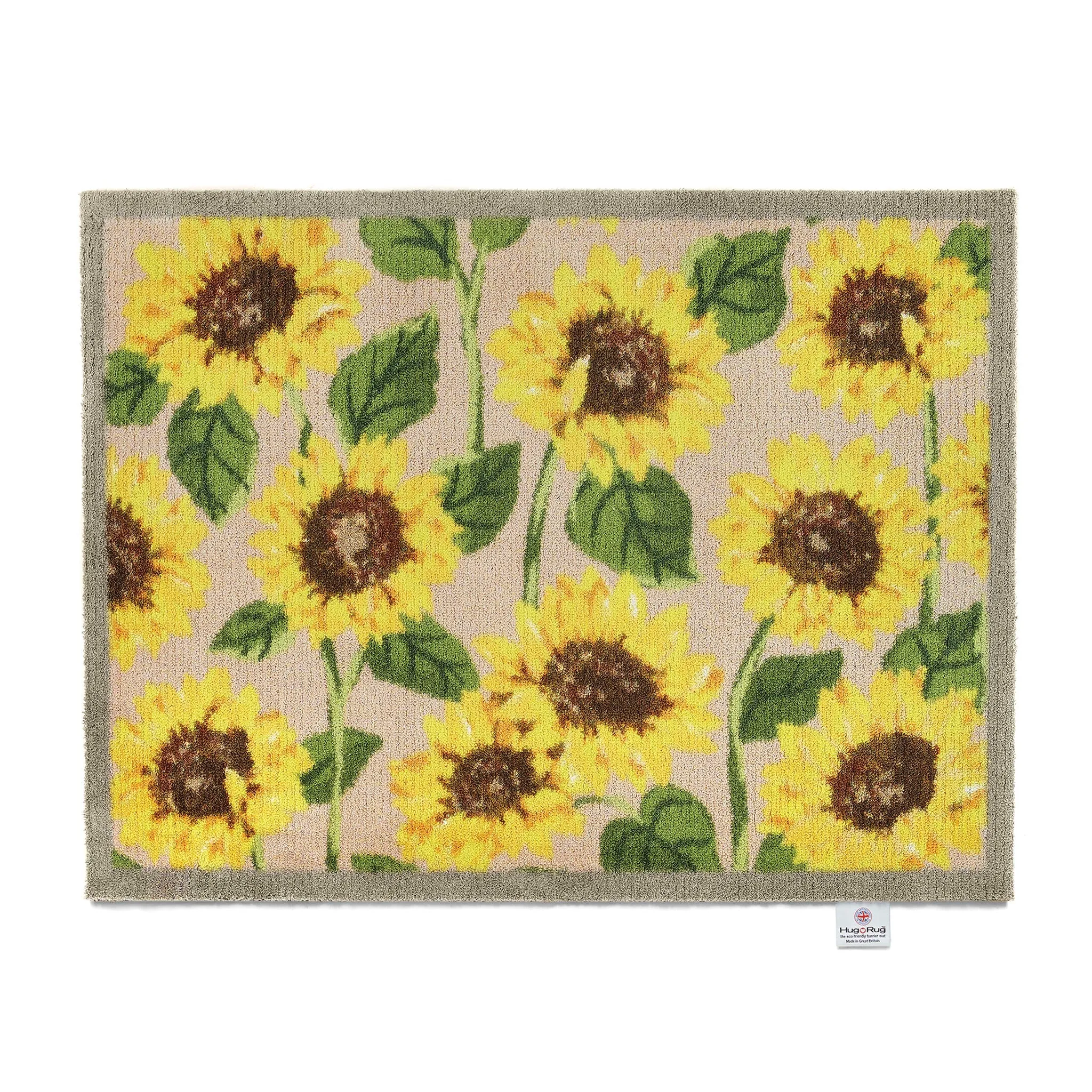 Sunflowers 1 Washable Doormat - Beige, Yellow image