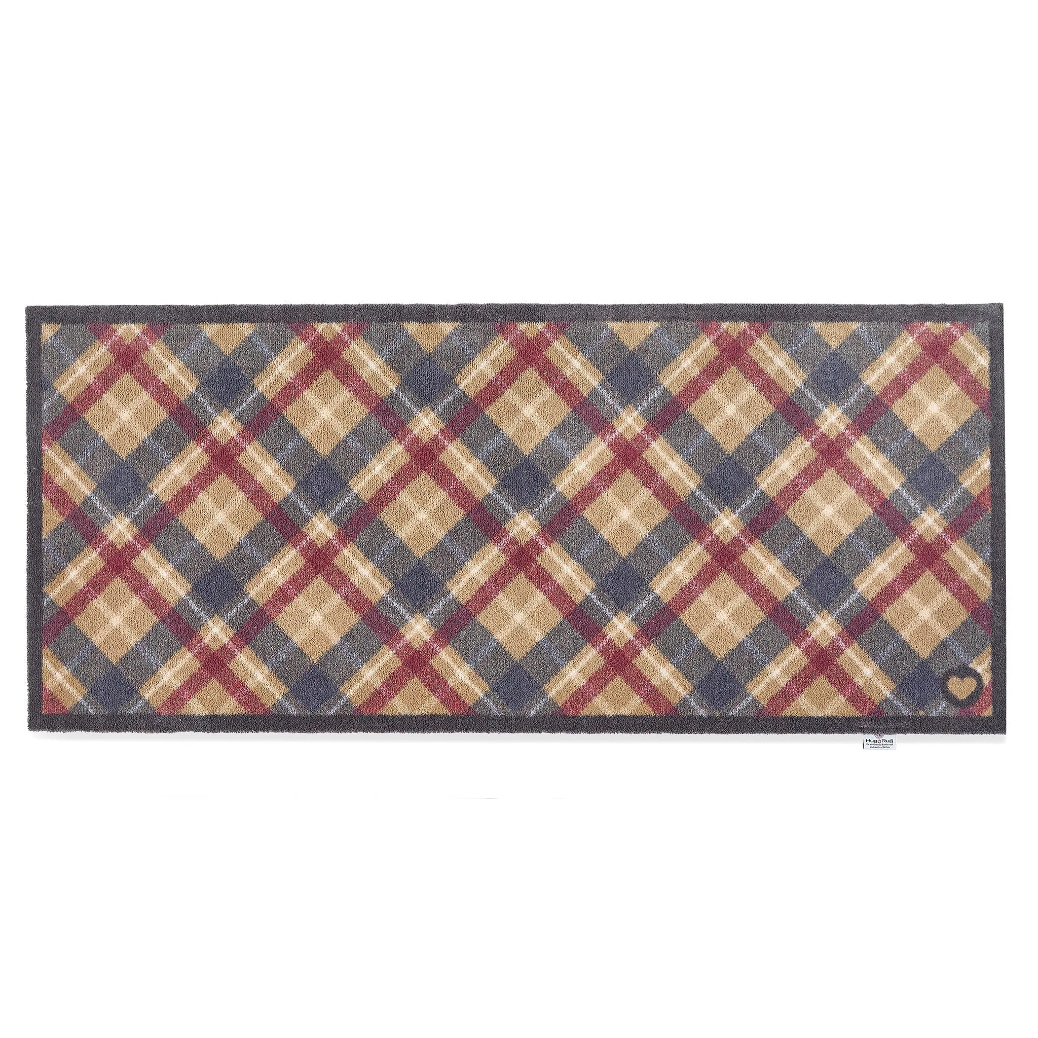 Tartan Paw Runner 65x150cm - Navy