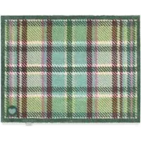 Tartan Washable Doormat - Green