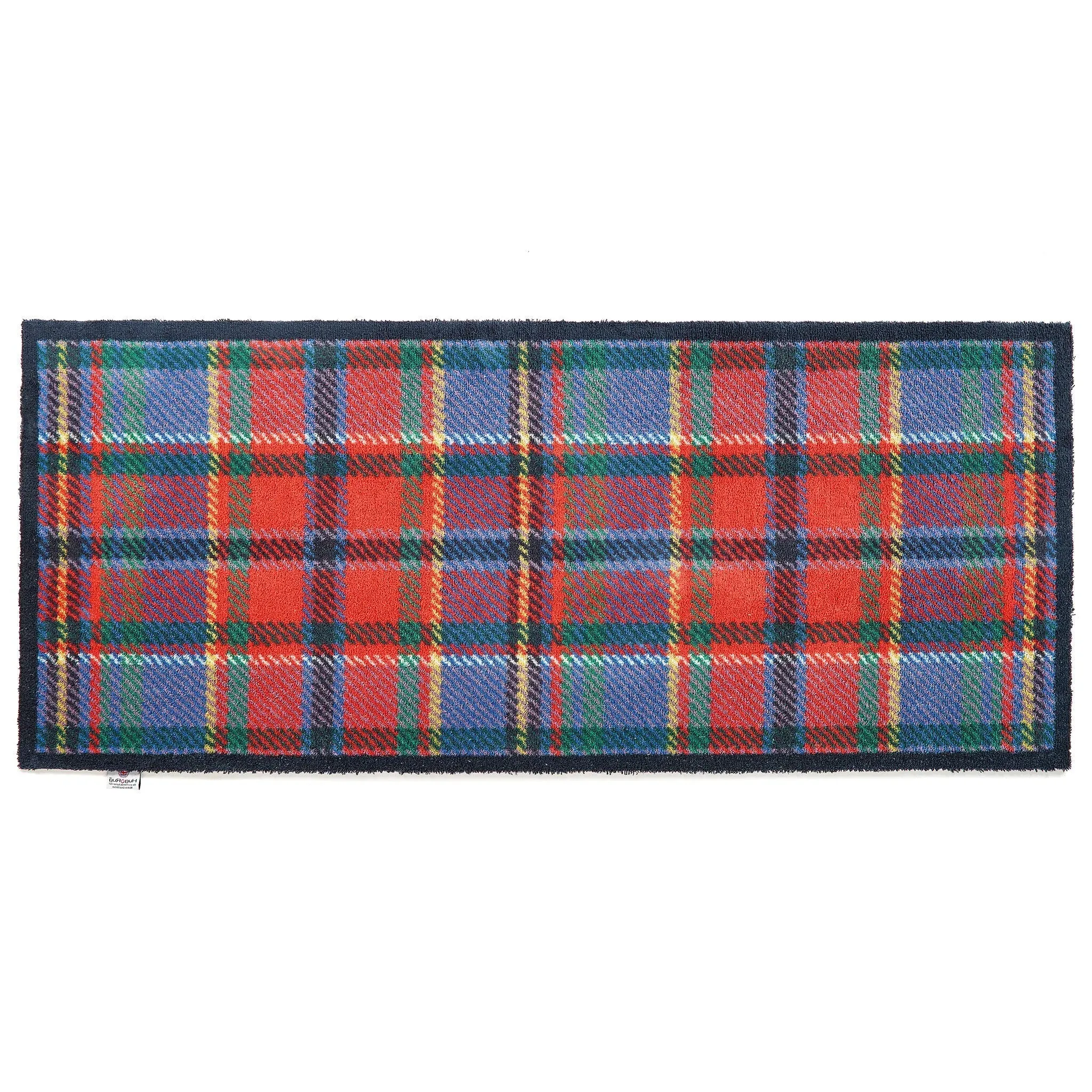 Tartan Washable Runner - Red/Blue image
