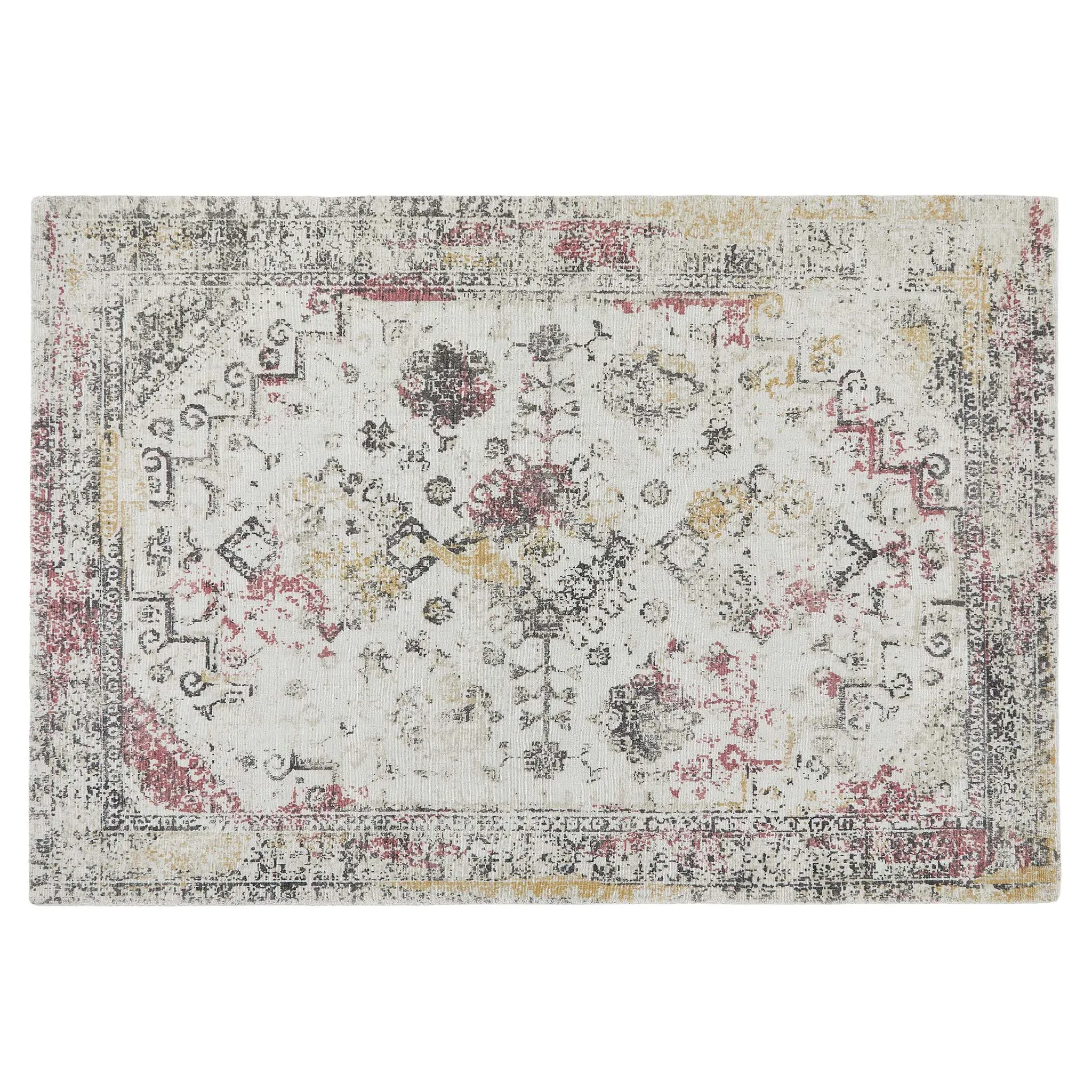 Vogue Rug - Pink/Ochre, Recycled PET