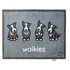 Walkies Herdy Washable Doormat 65x85cm - Light Grey