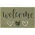 Welcome Sage Coir Doormat - Sage Green