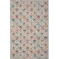 Wildflower Patch Washable Rug - Beige, Recycled Polyester