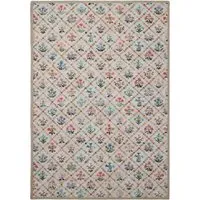 Wildflower Patch Washable Rug - Beige, Recycled Polyester