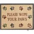 Wipe Your Paws Washable Doormat - Beige, 65x85cm