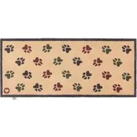 Wipe Your Paws Washable Runner - Beige, 65x150cm