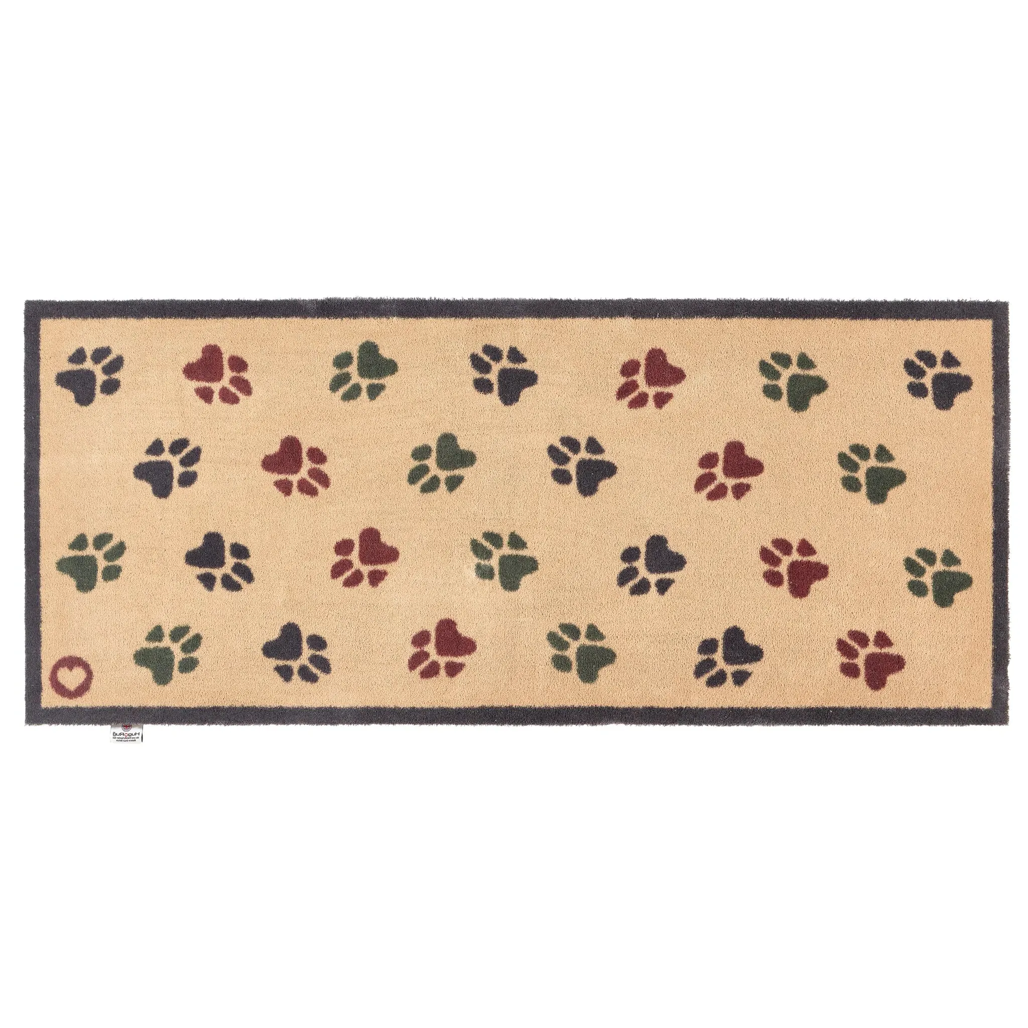 Wipe Your Paws Washable Runner - Beige, 65x150cm