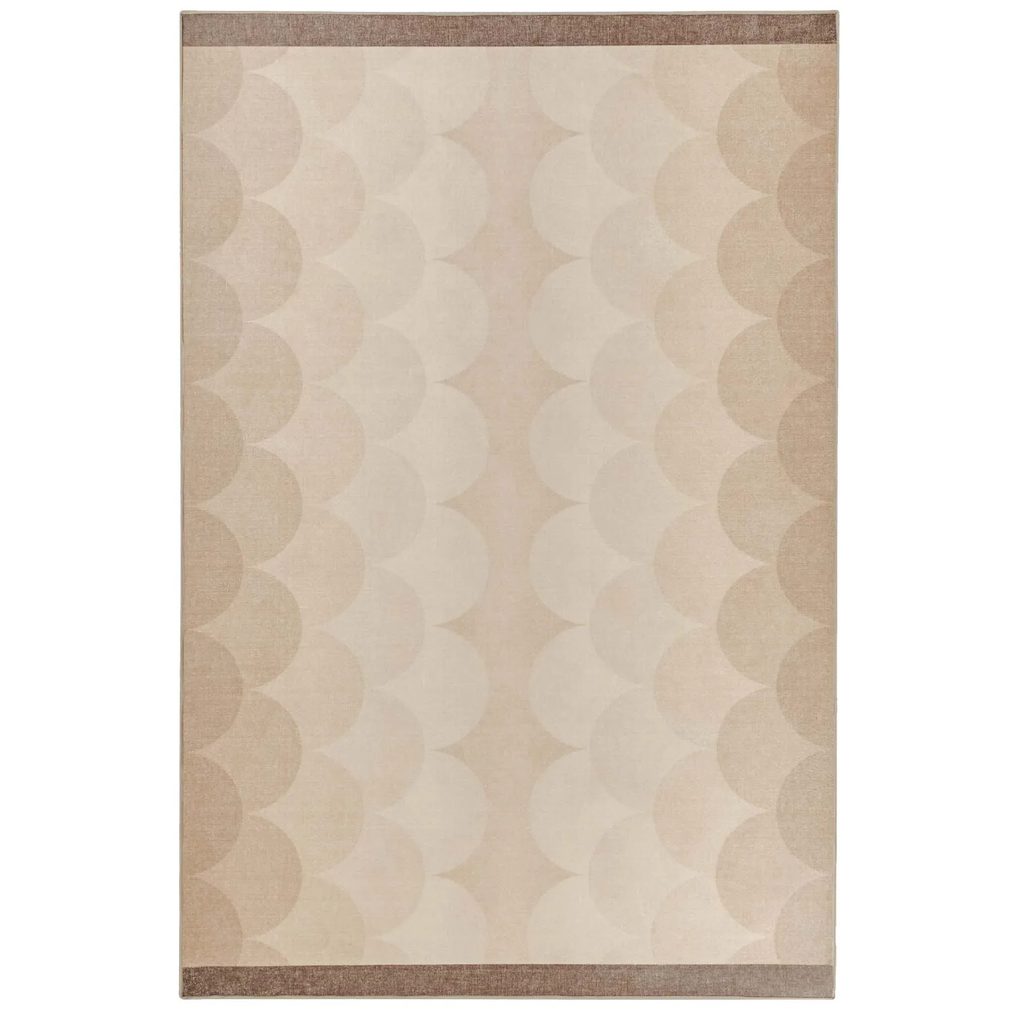 Hug Rug x Livingetc Scalloped Ombre Washable Rug - Natural alternate view
