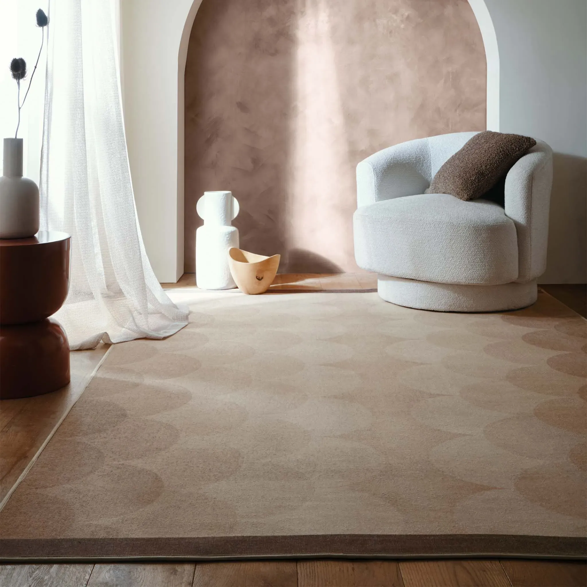 Hug Rug x Livingetc Scalloped Ombre Washable Rug - Natural product