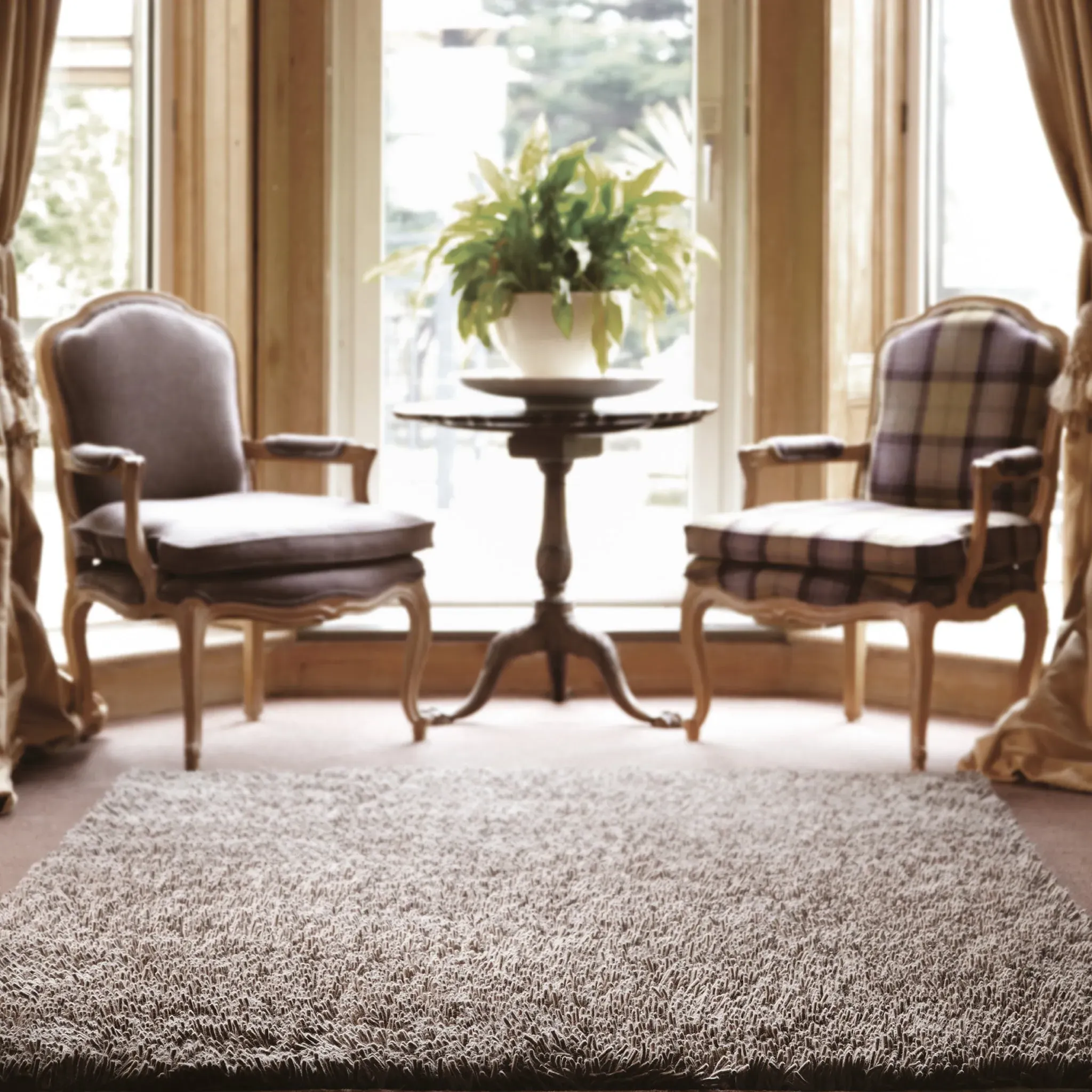 Imperial Shaggy Rug - Grey, Wool product