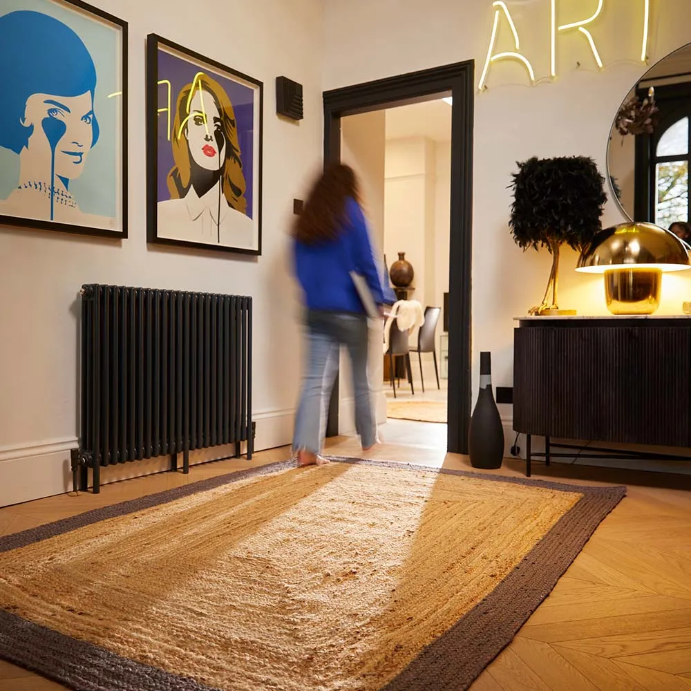 Jute Border Rug - Grey, Jute product