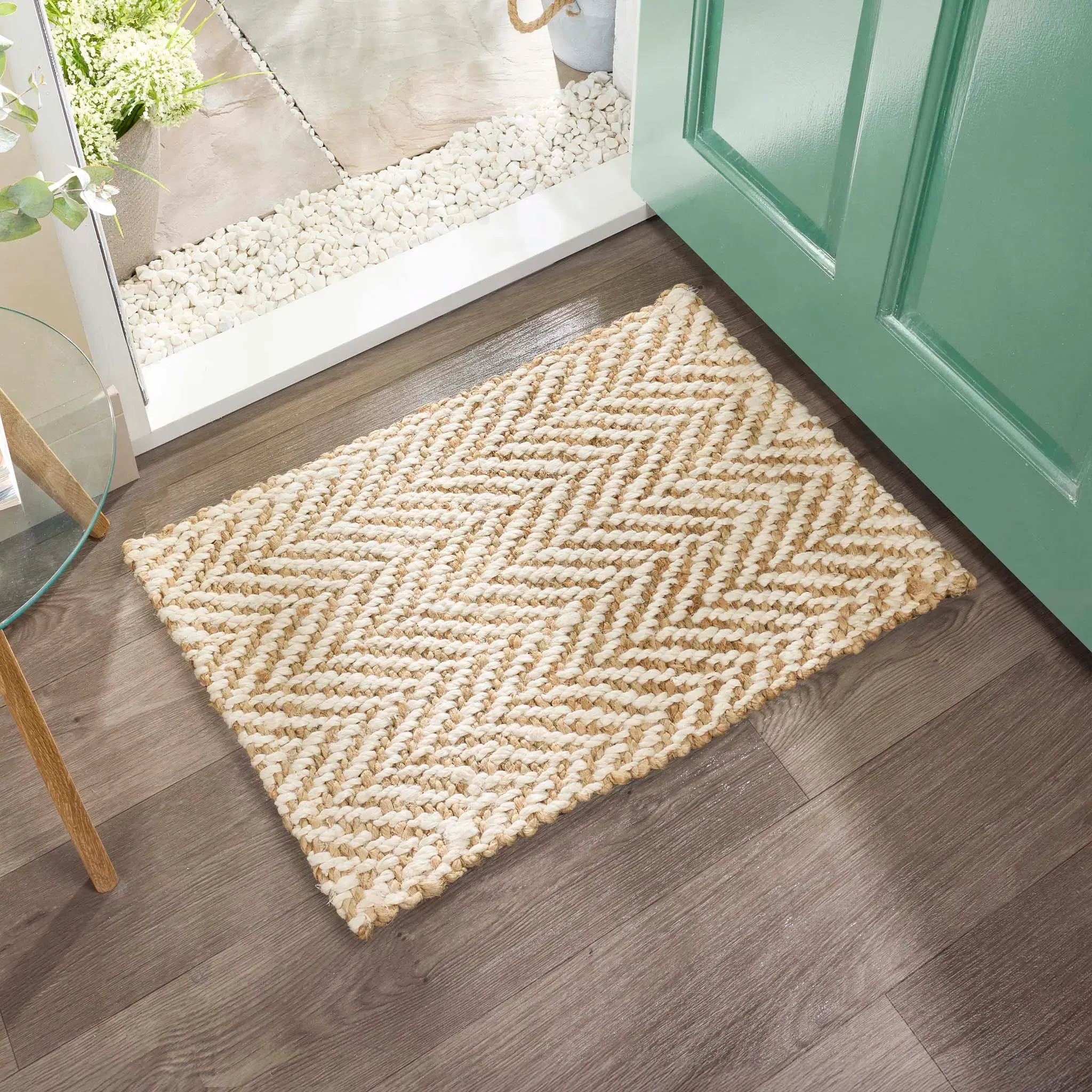 Jute Herringbone Doormat - Natural, Jute product