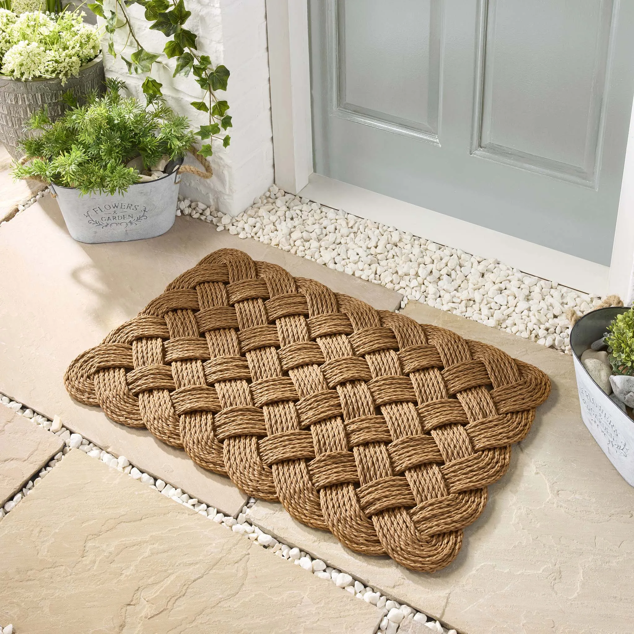 Lovers Knot Outdoor Scraper Mat - Beige product