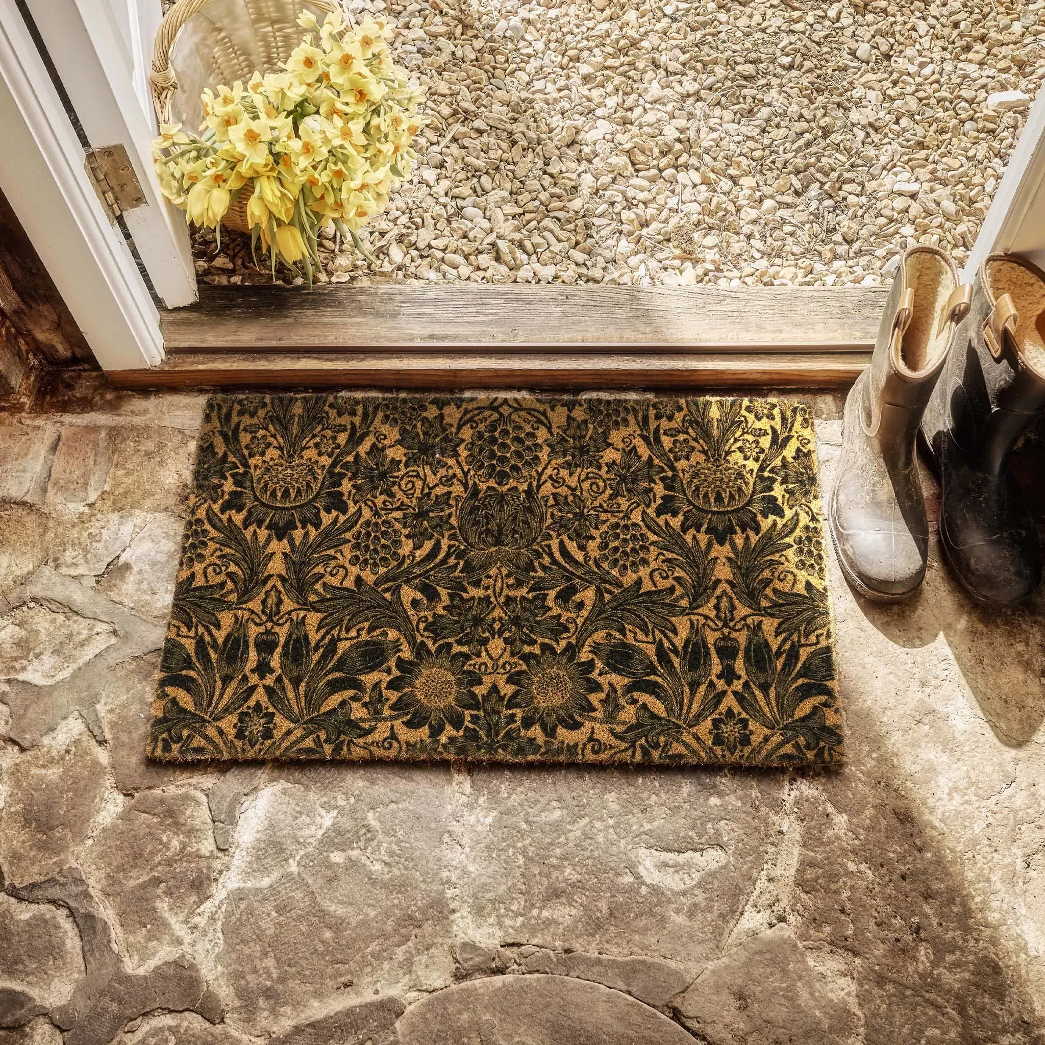 Morris & Co. Sunflower Coir Doormat - Black product