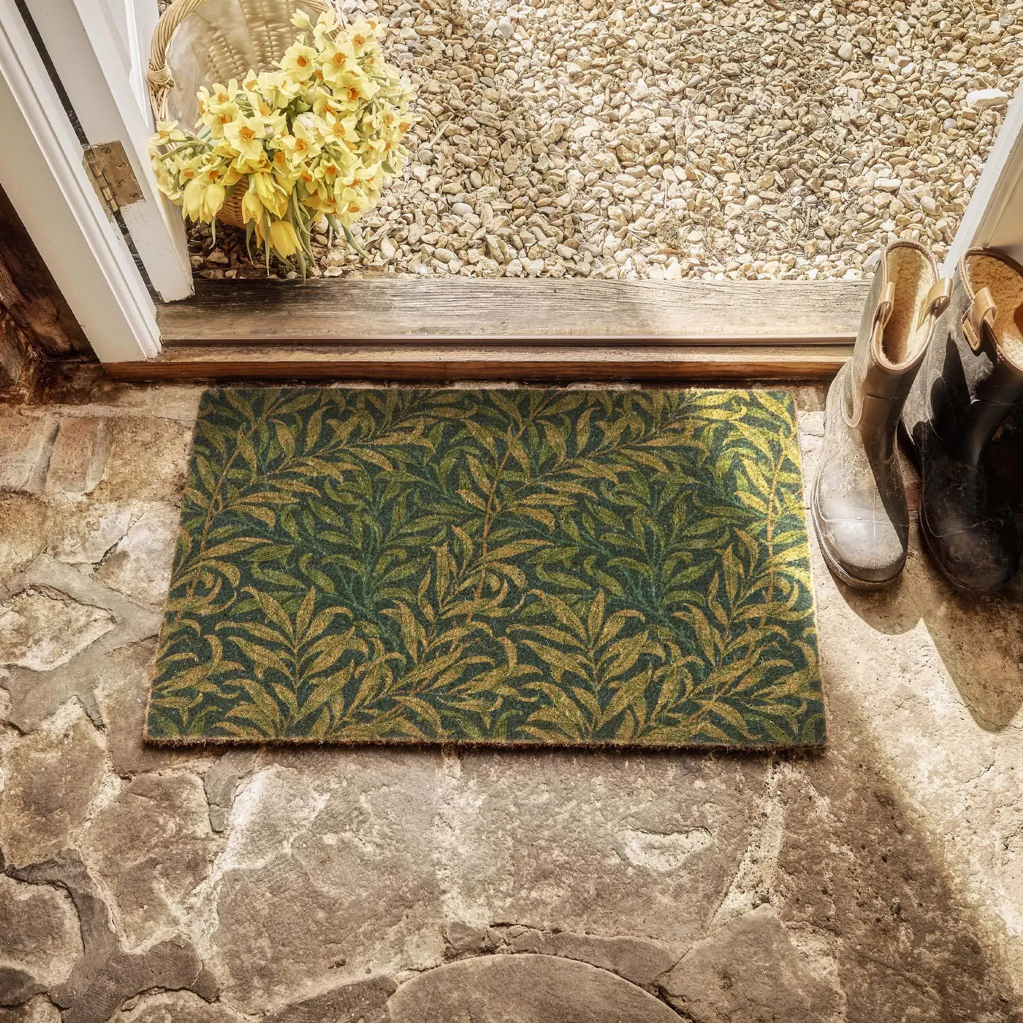 Morris & Co. Willow Bough Coir Doormat - Green product
