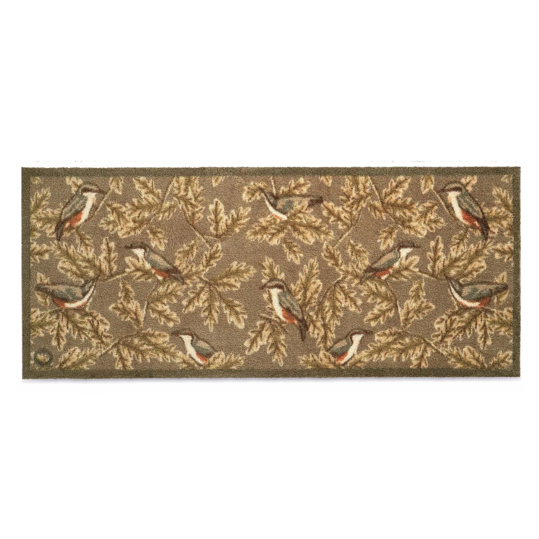 Nuthatch Hug Rug Charity Runner - Earth Green, Recycled alternate view