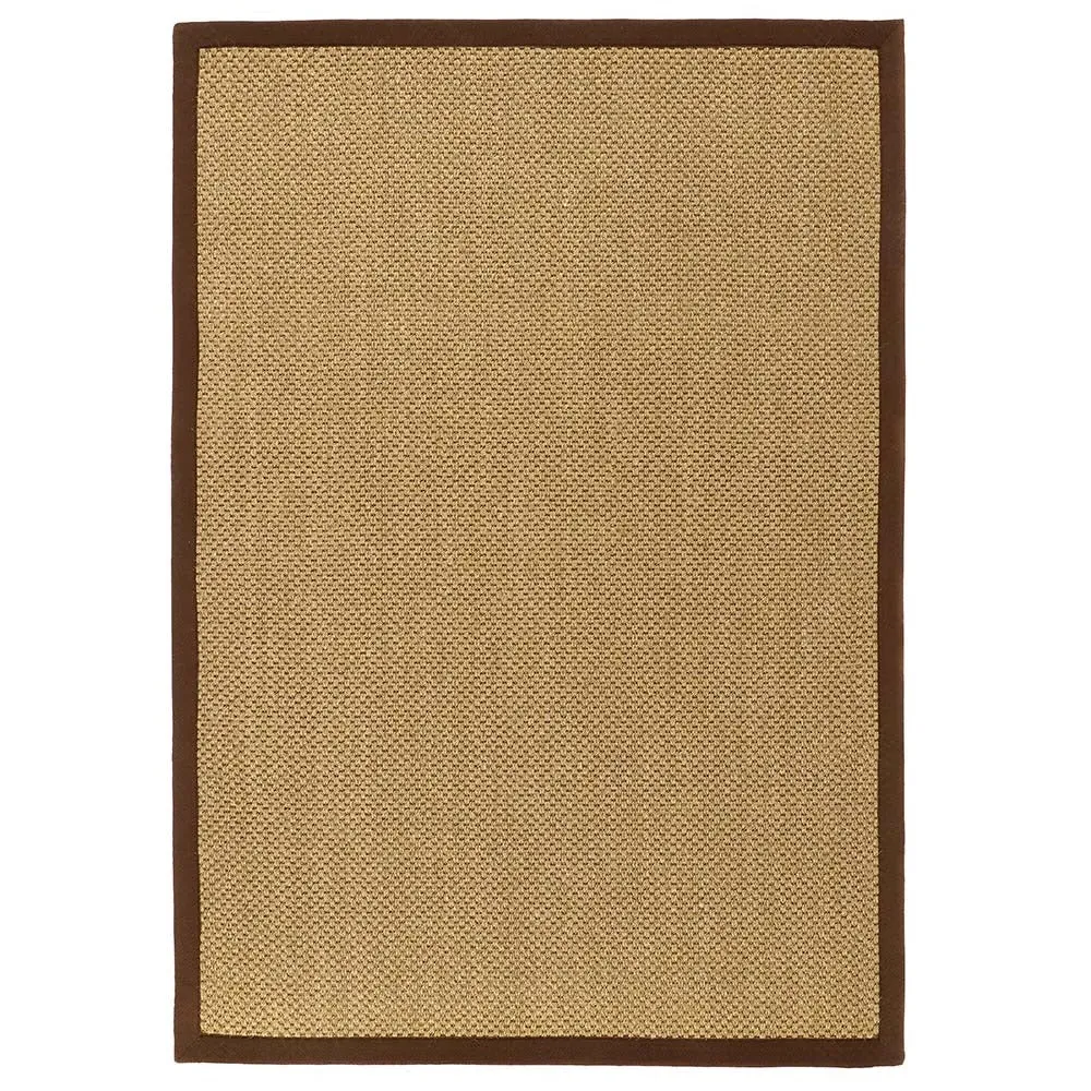 Origin Sisal Rug with Dark Brown Border - Natural alternate view