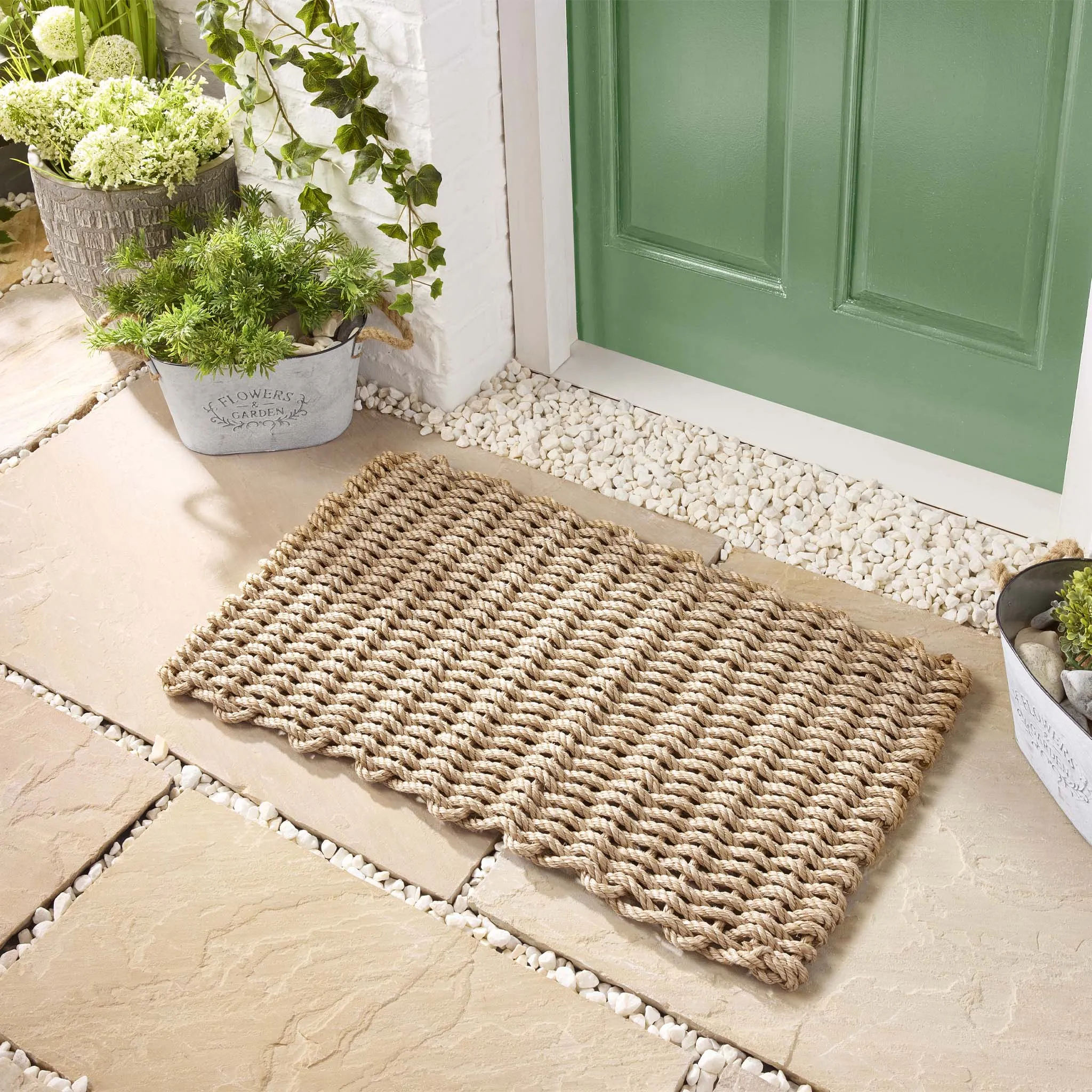 Outdoor Rope Doormat - Sand product