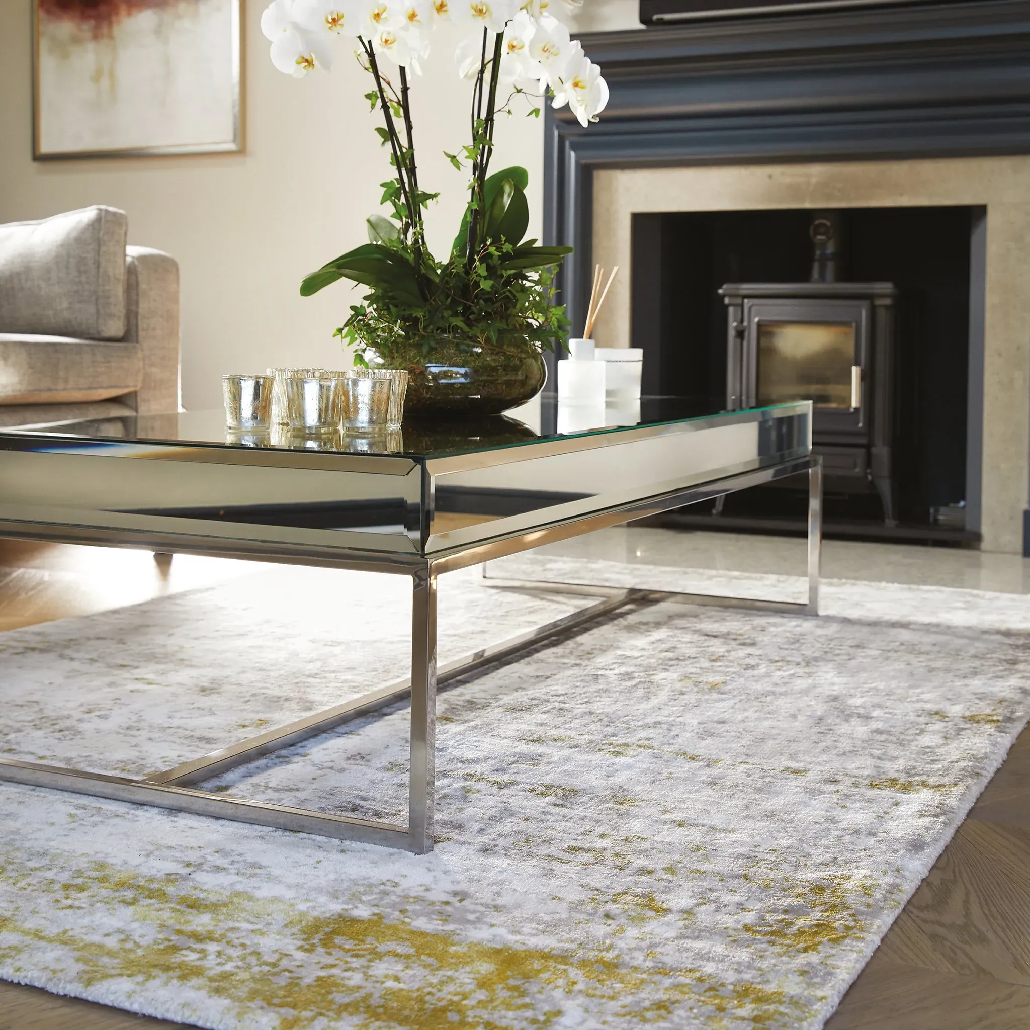 Persia Rug - Gold, Viscose product