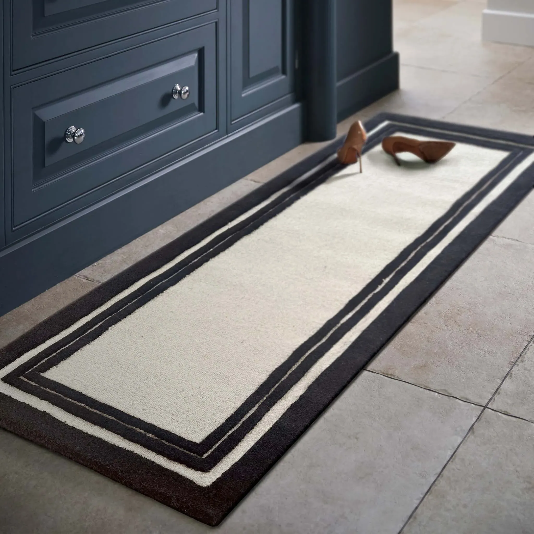 Piper Hallway Runner - Cream, Wool product