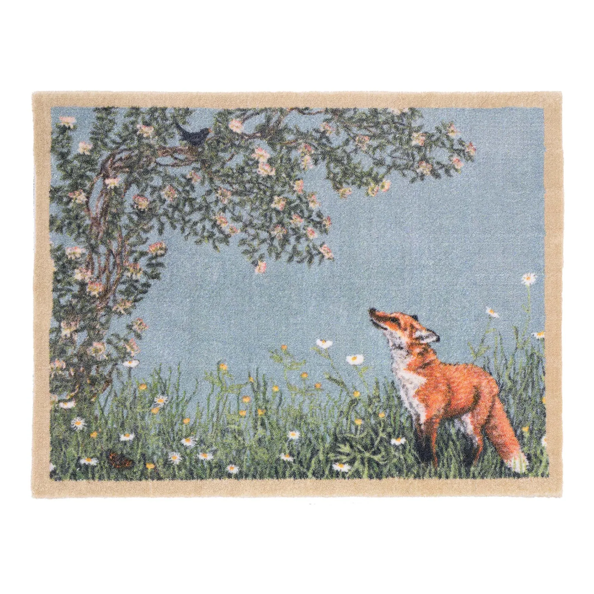 Hug Rug Aura Fox & Blackbird Washable Doormat alternate view