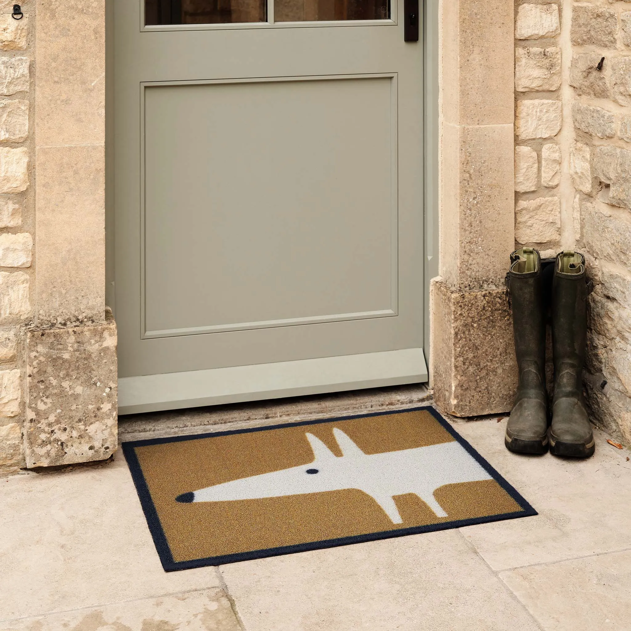 Hug Rug Mr Fox Outdoor Doormat - Natural, ECONYL Nylon product