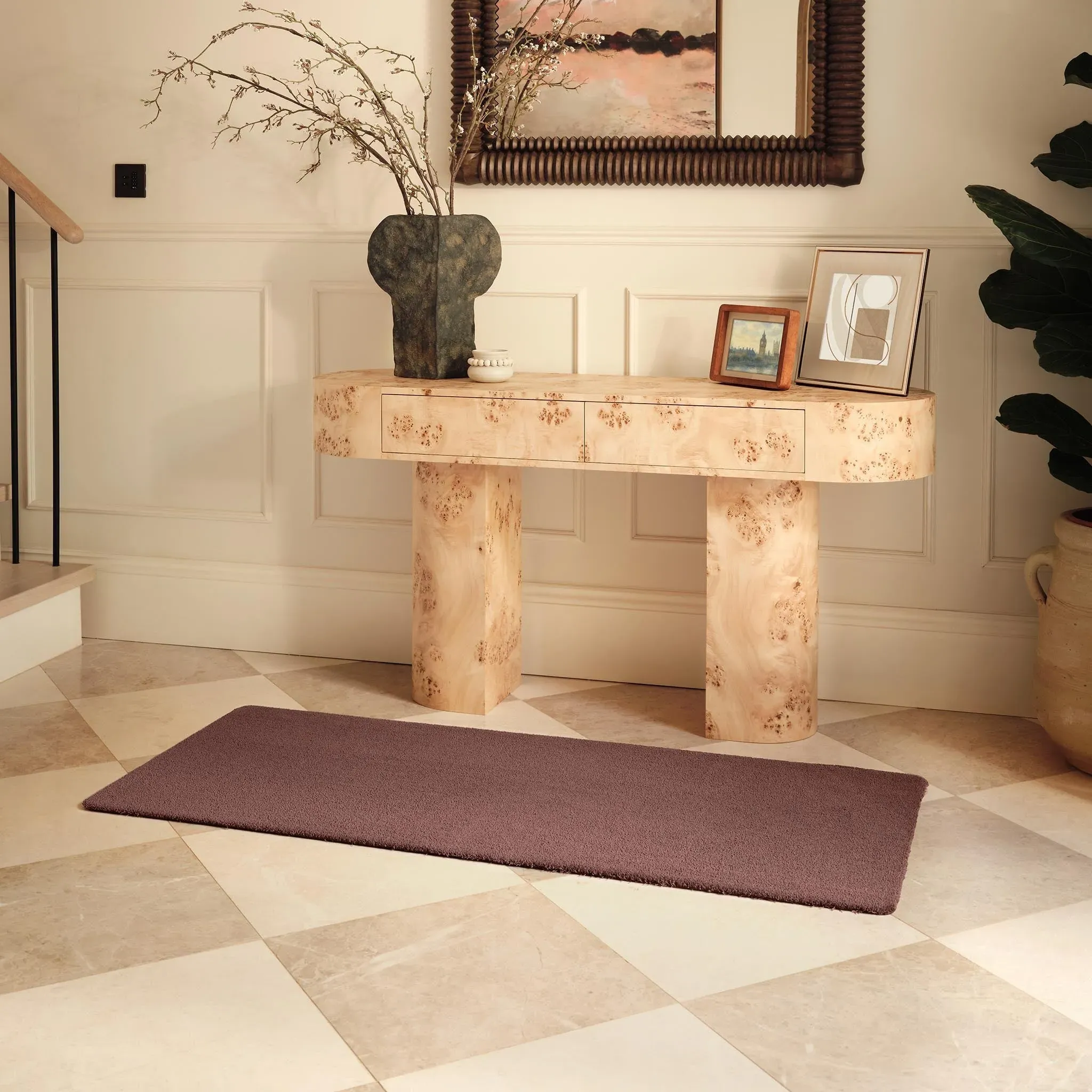 Sense Washable Runner - Pink-Mauve product