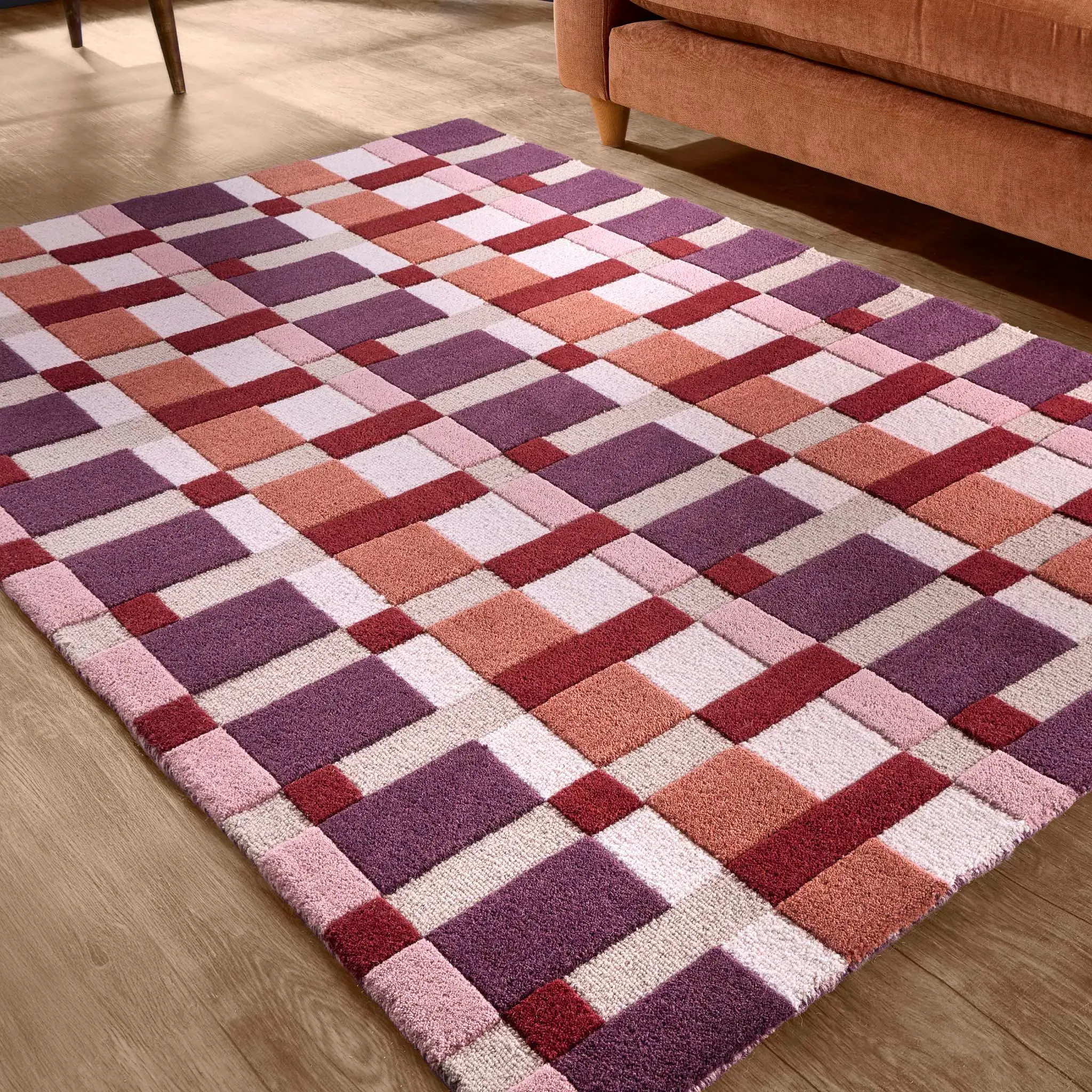 Sienna Weave Rug - Rich Reds, Wool product