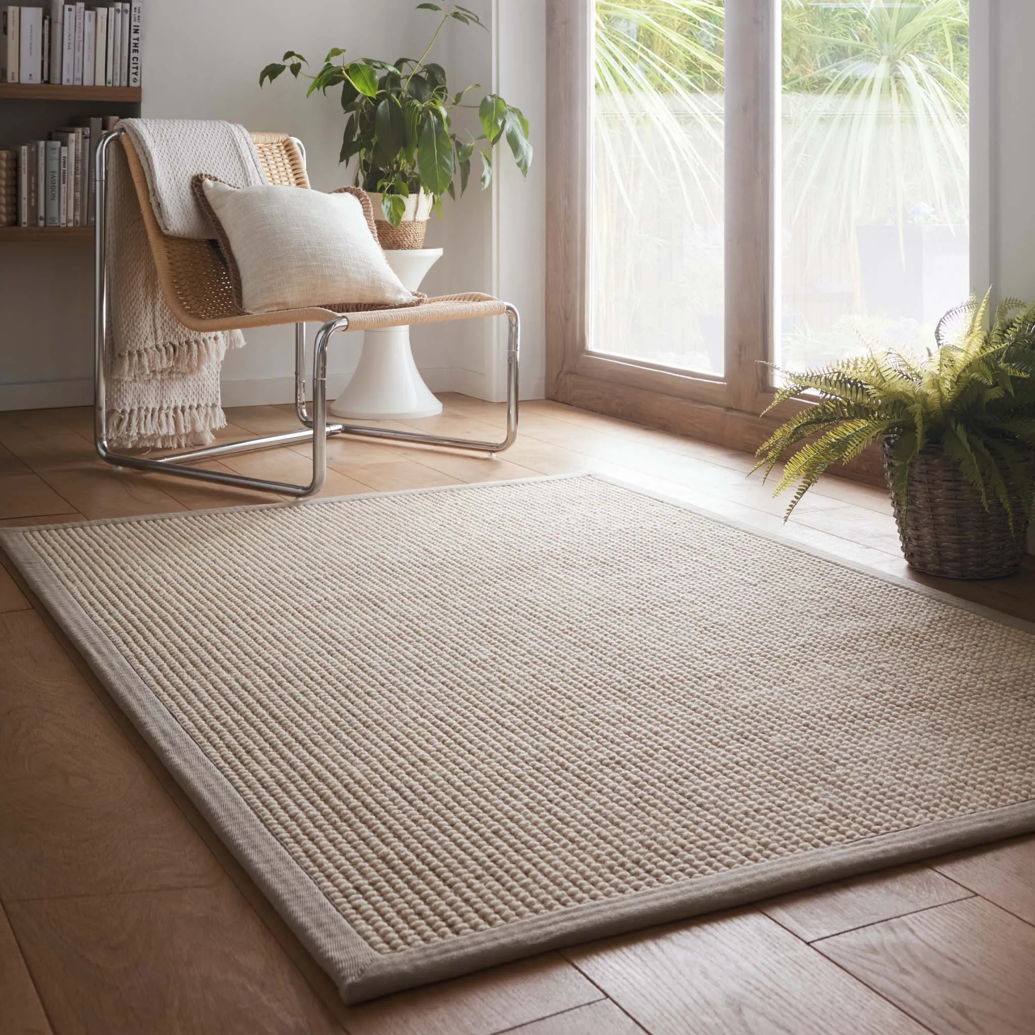 Sisal Boucle Rug - Grey, Sisal Wool Blend product