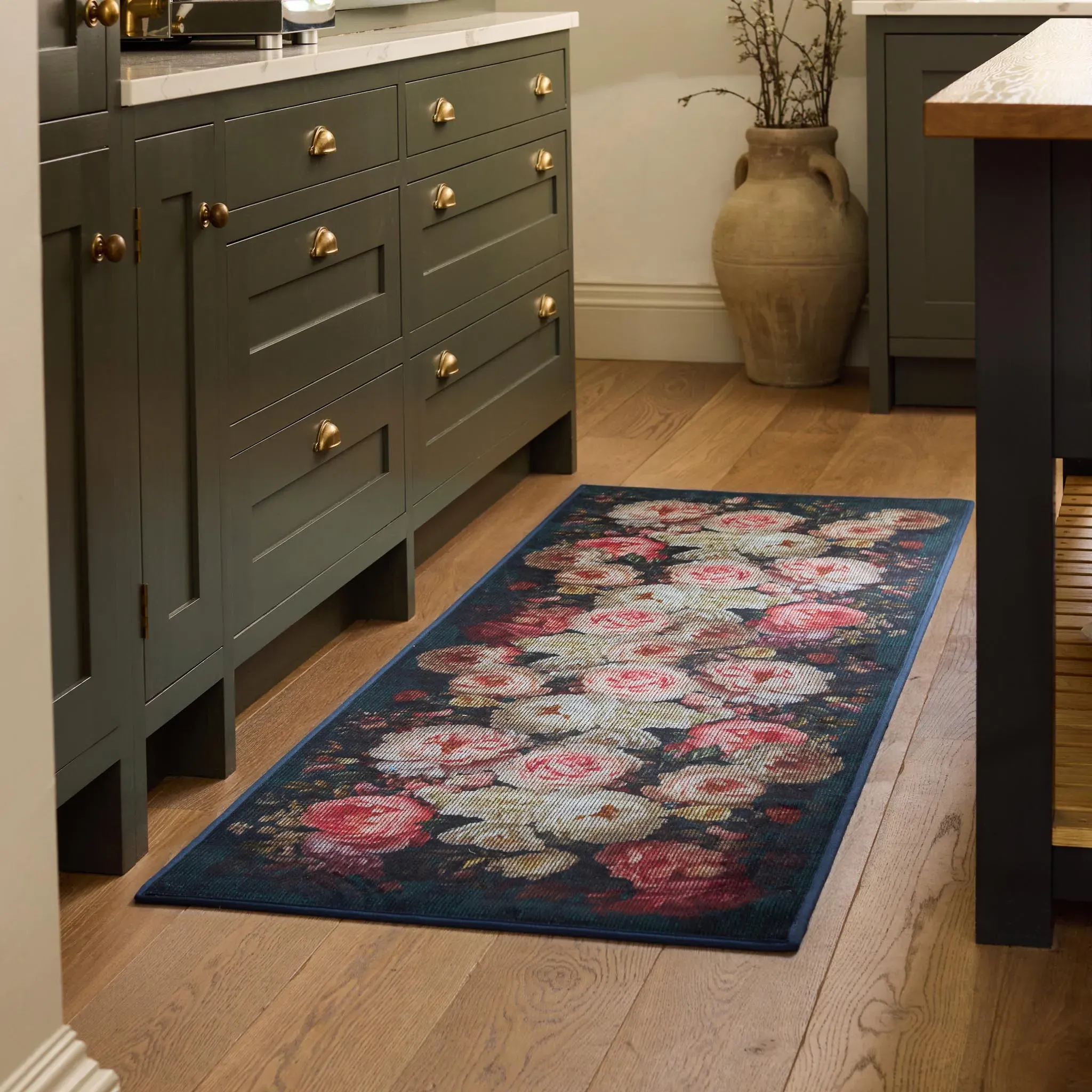 Twilight Garden Washable Runner - Pink, Recycled Polyester product