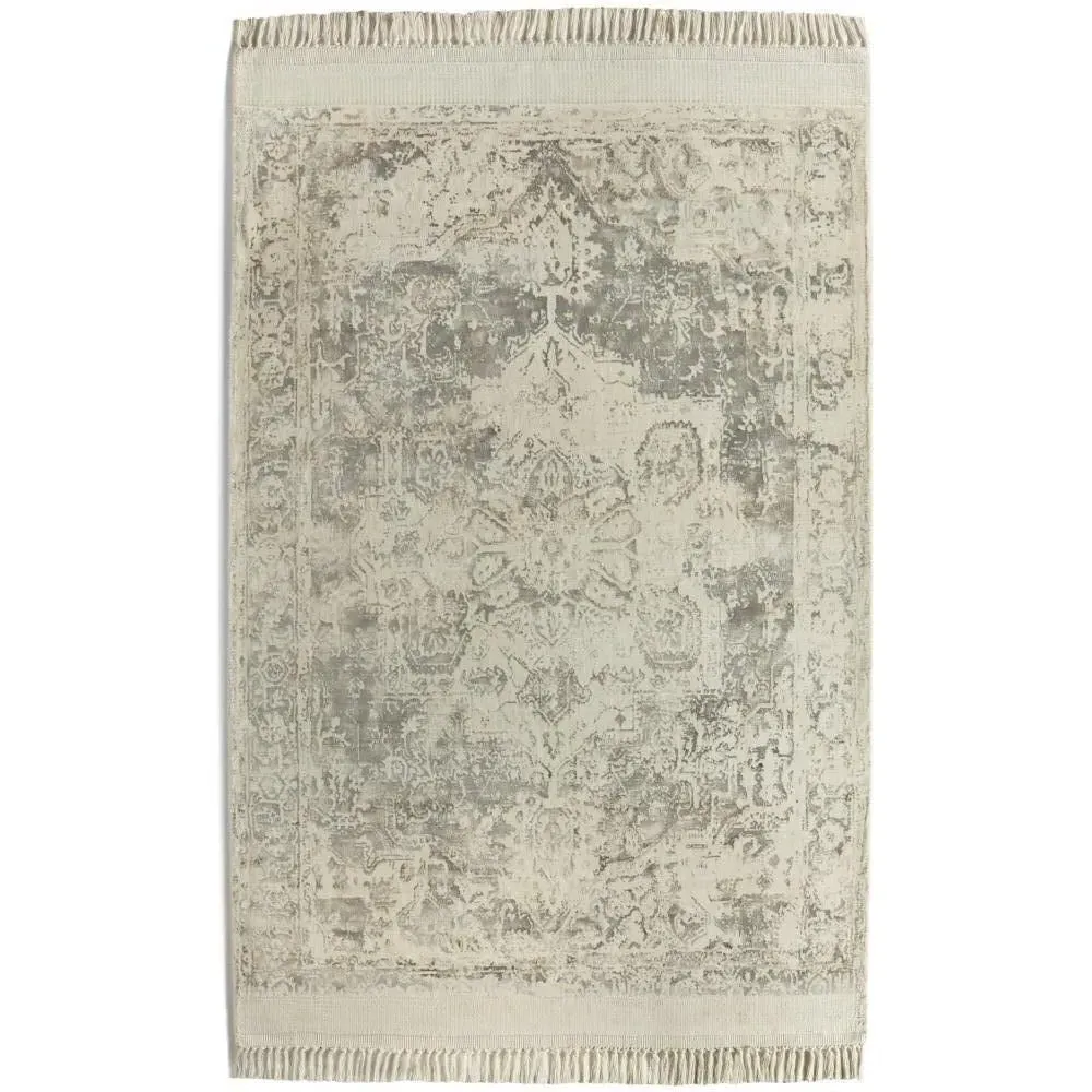 Vintage Fringe Rug - Mocha, Viscose alternate view