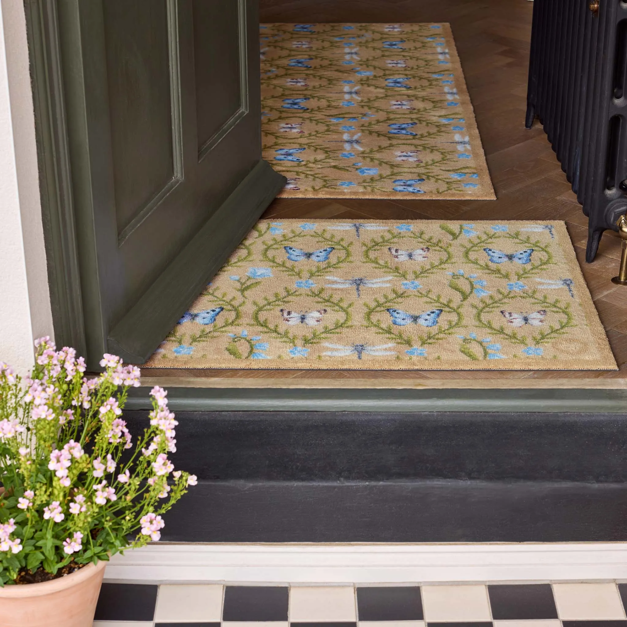 Wild Meadow Doormat - Beige Green product