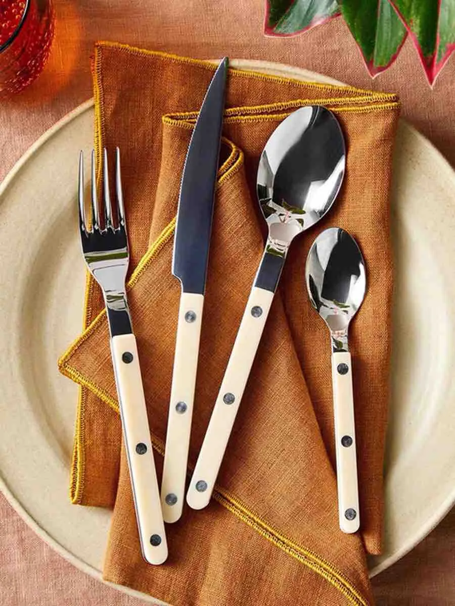 Bistrot 8-Piece Flatware Set - Ivory, Stainless Steel product