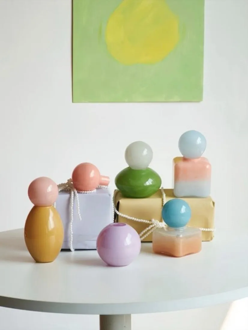 Bonbon Handblown Decorative Jar - Glass product