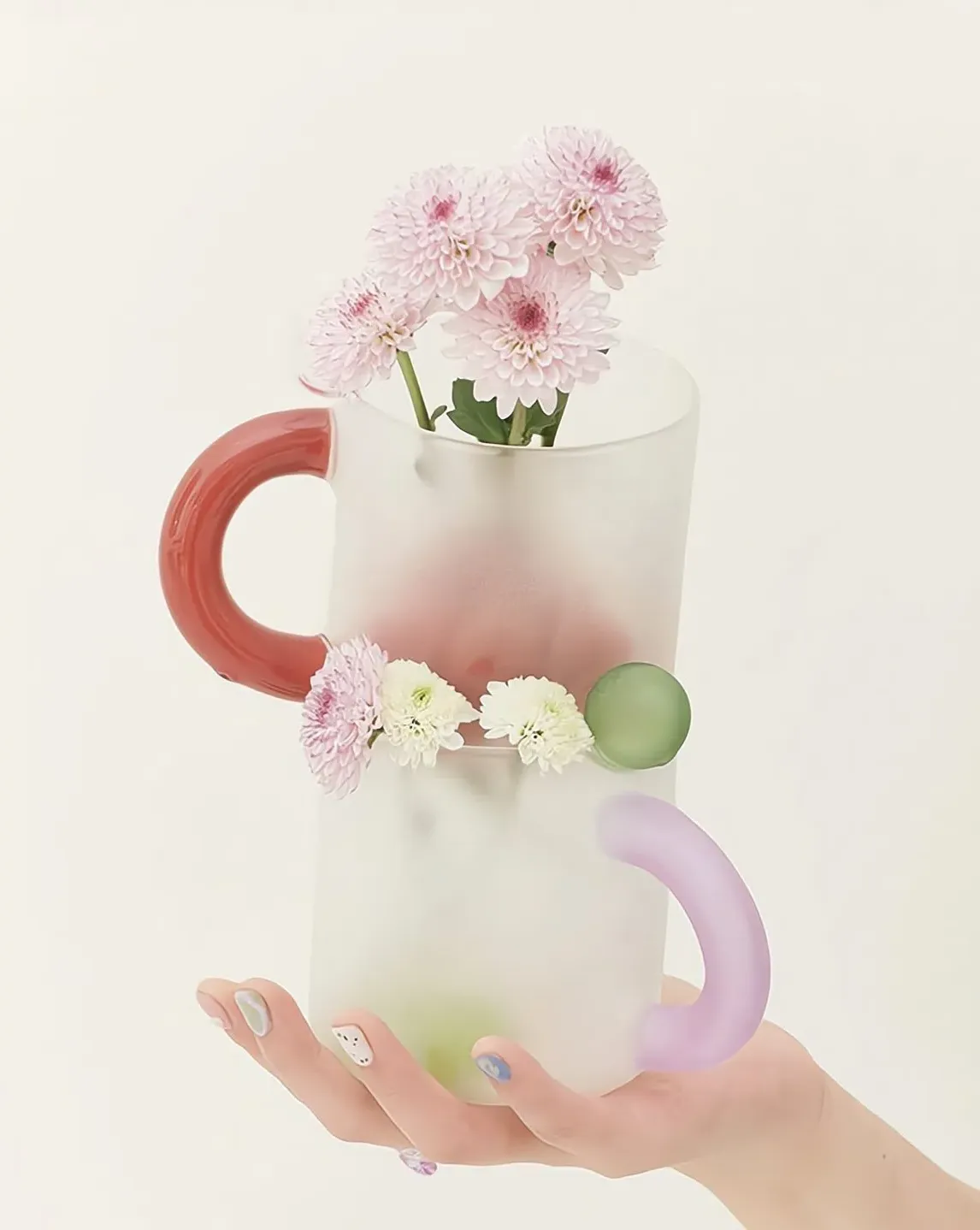 Candy Mug Handblown Coffee Tea Cup - Borosilicate Glass product