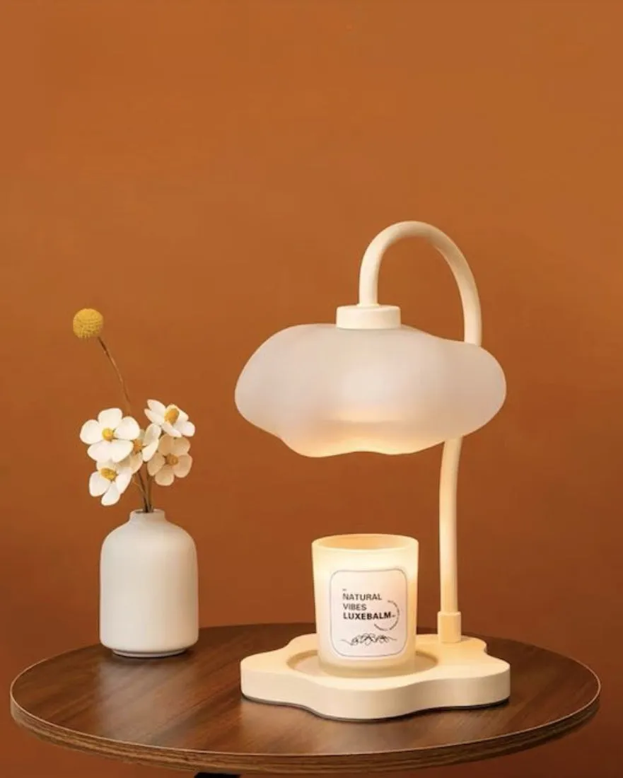 Cloud Candle Warmer Lamp with Timer - White product